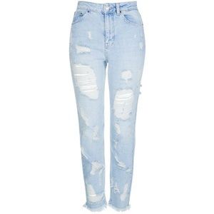 Topshop Ripped Mom Jeans